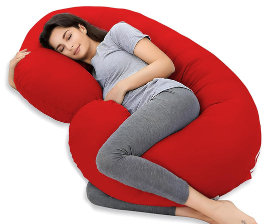 C Shape Premium Quality Pregnancy pillow (Red)