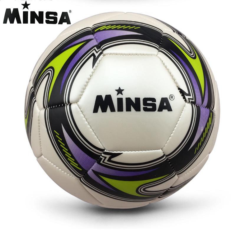 MINSA Official Standard Soccer Ball Size 5 Training Futebol Football Ball Match Voetbal Bal