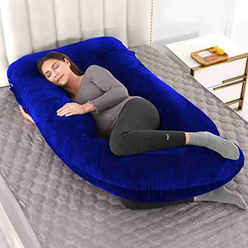 J Shape Comfortfull Pregnancy Pillow For Women (Blue)